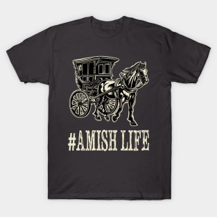 Vintage Amish Buggy Horse Rural transportation Horse & Buggy T-Shirt